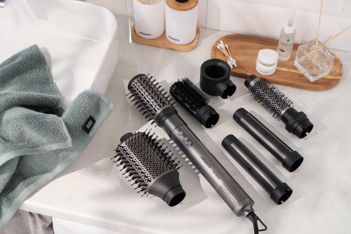 Фен-стайлер Ardesto Stein, 1200-1400Вт, 3 швидкості, 3 темп.режими, іонизація, сірий