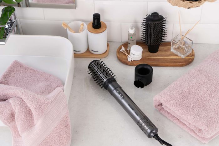 Фен-стайлер Ardesto Stein, 1200-1400Вт, 3 швидкості, 3 темп.режими, іонизація, сірий