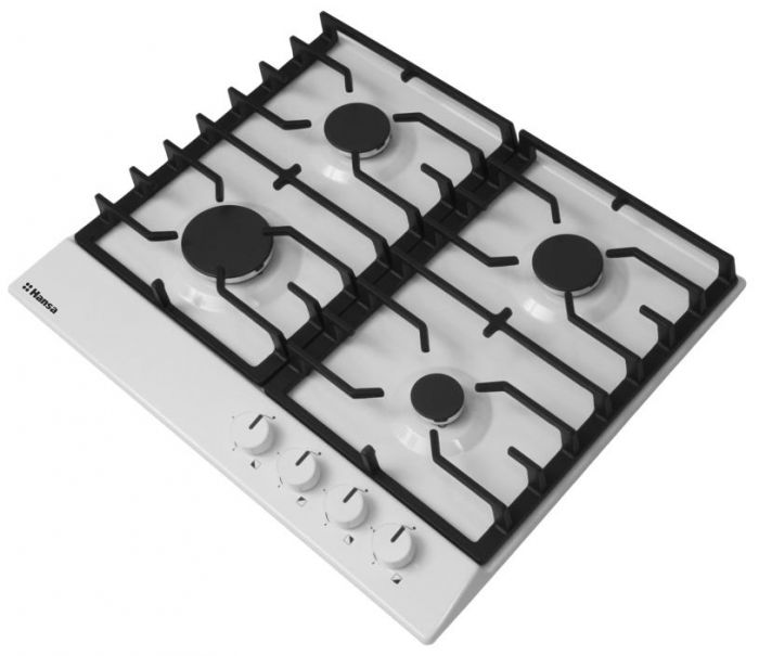 Варильна поверхня Hansa газова, 59см, чавун, біла