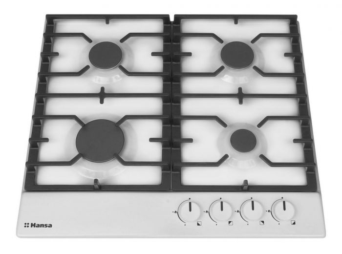 Варильна поверхня Hansa газова, 59см, чавун, біла