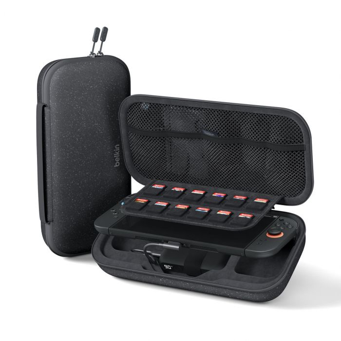 Чохол Belkin із акумулятором 10000мА·год для Nintendo Switch 2, Charcoal