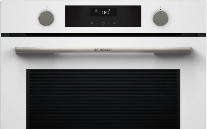 Духова шафа Bosch електрична, 76л, A, дисплей, конвекція, телескопічні направляючі,  білий