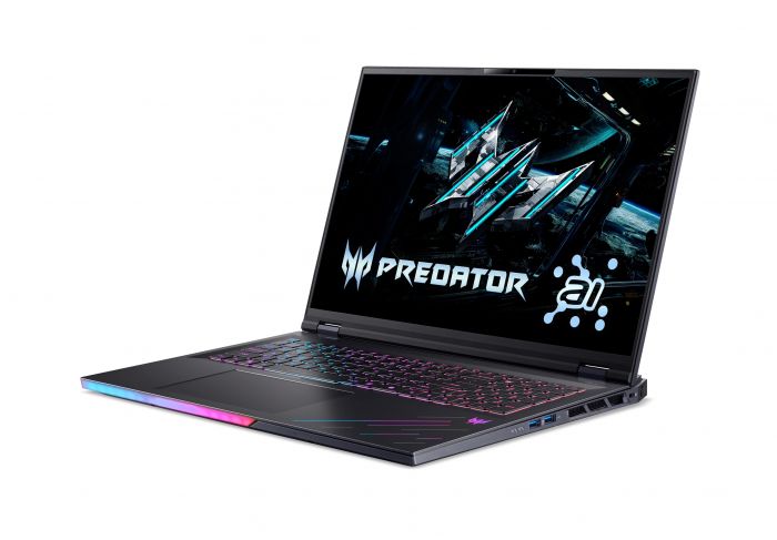 Ноутбук Acer Predator Helios 18 PH18-73 18" WQUXGA IPS, Intel U9-275HX, 96GB, F4TB, NVD5090-24, Win11P, чорний
