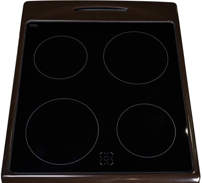 Плита Hansa електрична склокерамічна, 50х60см, 68л, коричневий