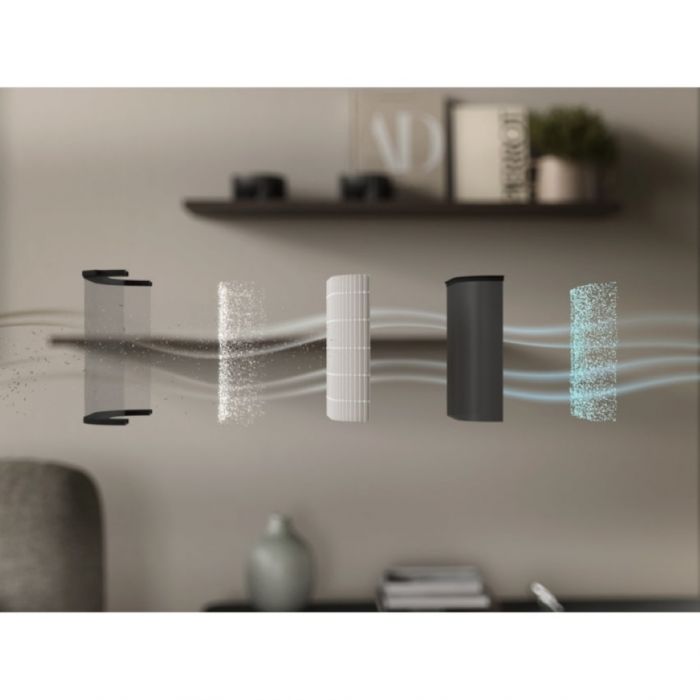 Очищувач повітря Electrolux, 145м2, 700м3/год, дисплей, 5-и шаровий HEPA фільтр, Wi-Fi, 9 режимів, сірий