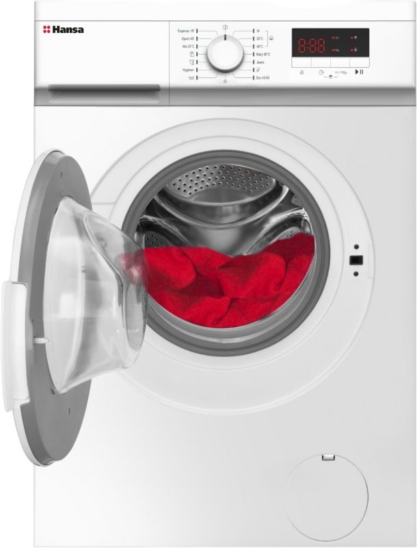 Пральна машина Hansa фронтальна, 8кг, 1400, A++, 57см, дисплей, білий