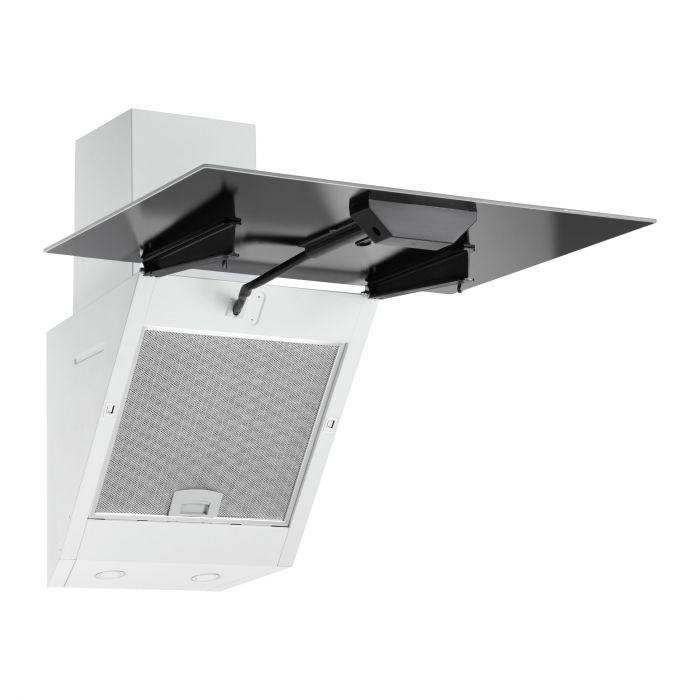 Витяжка ARDESTO похила, 60см, 900м3ч,  скло, 2х1Вт LED, кнопкове, білий