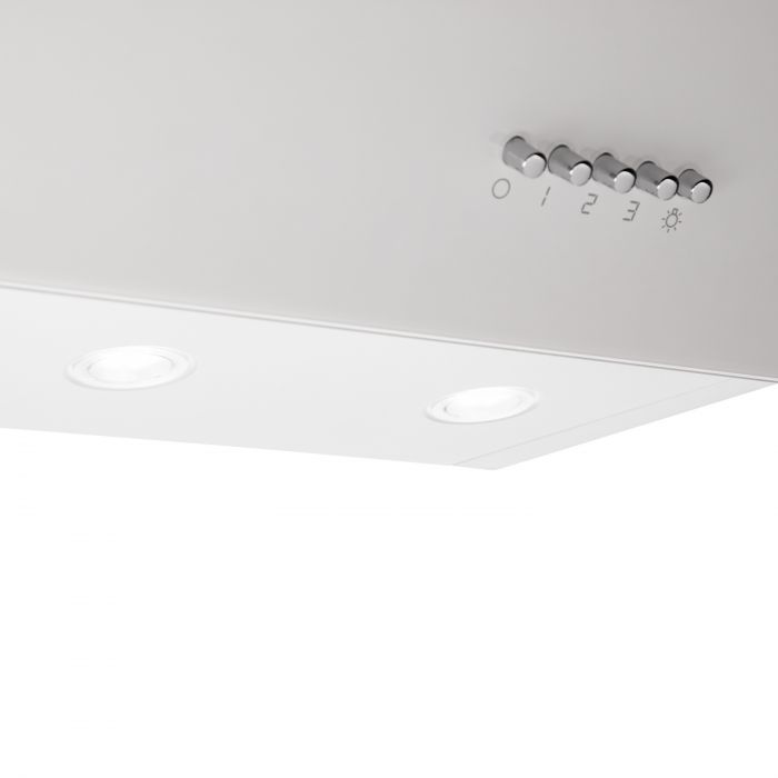 Витяжка ARDESTO похила, 60см, 900м3ч,  скло, 2х1Вт LED, кнопкове, білий