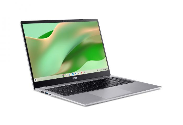 Ноутбук Acer Chromebook CB315-6HT 15.6" FHD IPS Touch, Intel 3-N355, 8GB, F128GB, UMA, ChromeOS, сріблястий