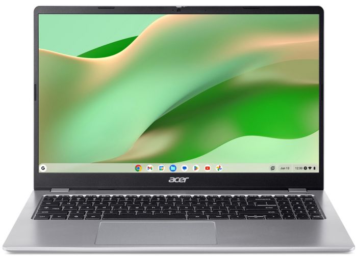 Ноутбук Acer Chromebook CB315-6HT 15.6" FHD IPS Touch, Intel 3-N355, 8GB, F128GB, UMA, ChromeOS, сріблястий