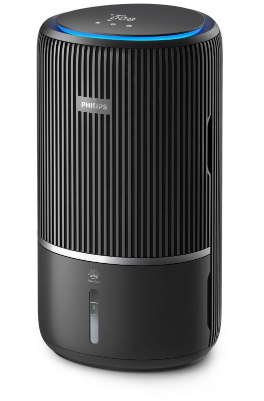 Очисник повітря Philips 2 в 1 PureProtect Water Series 3400, 78м2, 300м3/год, Nano, НЕРА,попередн.,вугільний фільтр, Wi-Fi, датчик якості, температ,вологості, темно-сірий