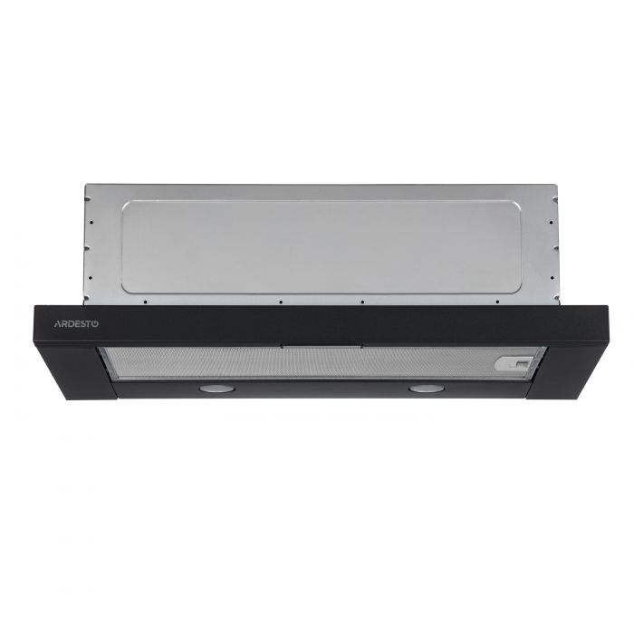Витяжка ARDESTO телескопічна, 60см, 450м3ч, метал, 2х1Вт LED, кнопкове, чорний