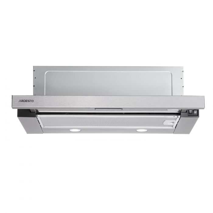 Витяжка ARDESTO телескопічна, 60см, 450м3ч, метал, 2х1Вт LED, кнопкове, нерж