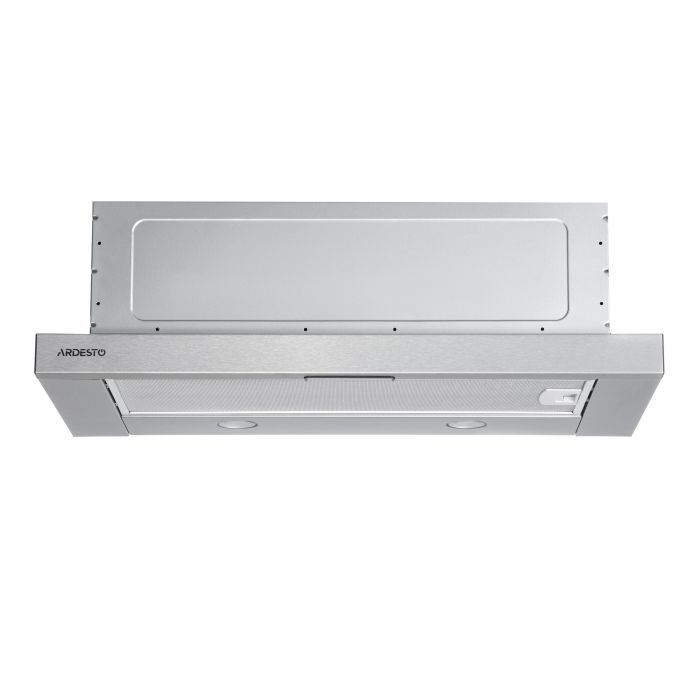 Витяжка ARDESTO телескопічна, 60см, 450м3ч, метал, 2х1Вт LED, кнопкове, нерж