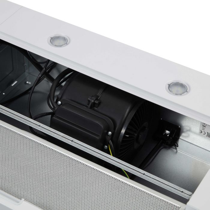 Витяжка ARDESTO телескопічна, метал, 60см, 450м3ч, метал, 2х1Вт LED, кнопкове, білий