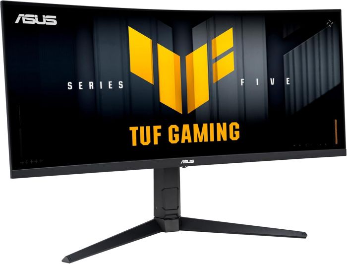 Монітор Asus 34" TUF Gaming VG34WQML5A 2xHDMI, 2xDP, 3xUSB, MM, VA, 3440x1440, 21:9, 250Hz, 0.5ms, sRGB 130%, CURVED, AdaptiveSync, HAS, HDR400