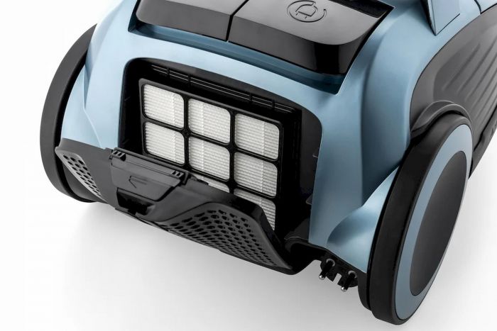 Пилосос Gorenje мішковий, 800Вт, 3л, вага-7.6кг, HEPA, індикатор, телескоп, сенсорне упр, сіро-зелений