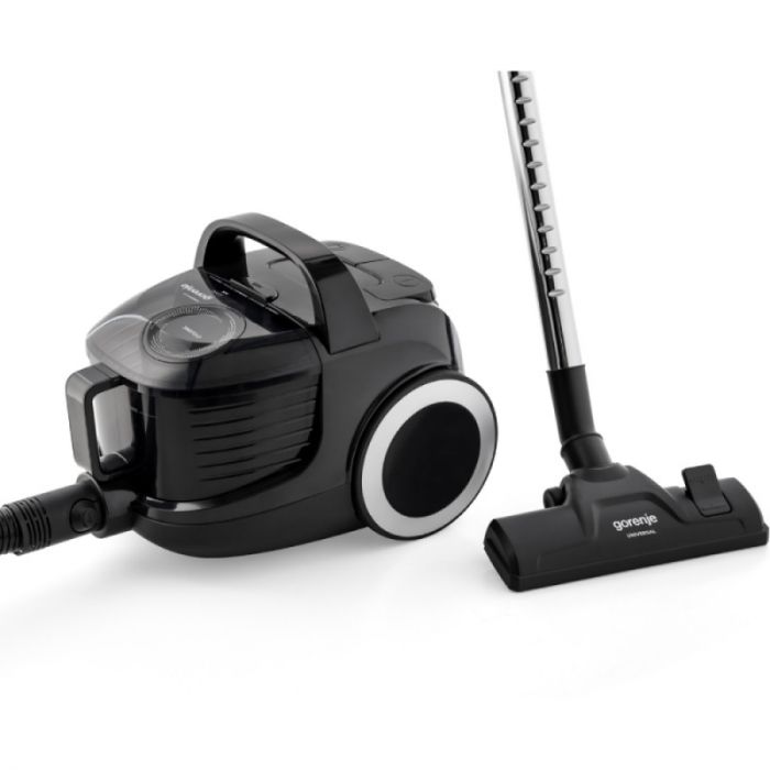 Пилосос Gorenje контейнерний, 800Вт, конт пил -2.2л, HEPA, телескоп трубка, чорний