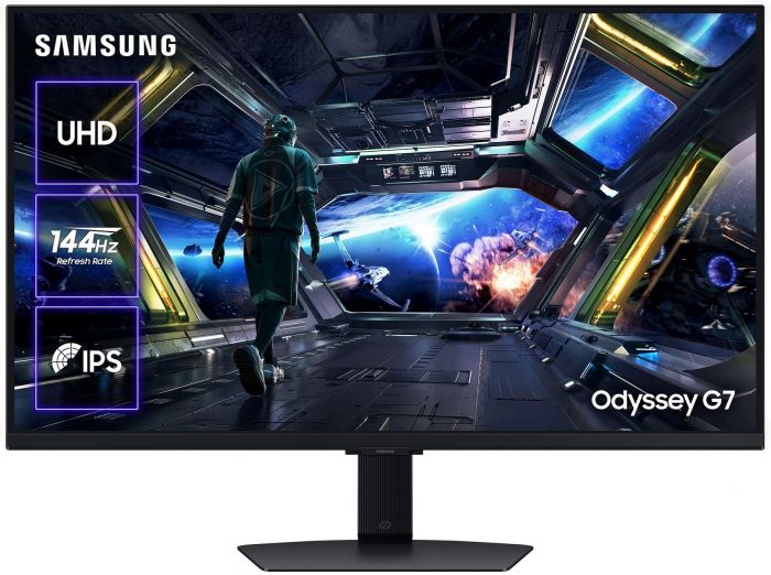 Монітор Samsung 32" S32DG700E HDMI, DP, USB, Bluetooth, IPS, 3840x2160, 144Hz, 1ms, G-Sync Compatible