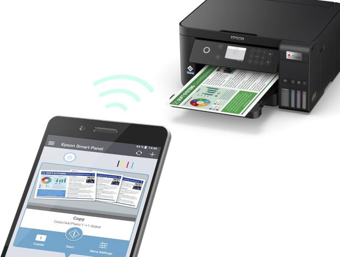 БФП ink color A4 Epson EcoTank L6260 33_20 ppm Duplex USB Ethernet Wi-Fi 4 inks Black Pigment