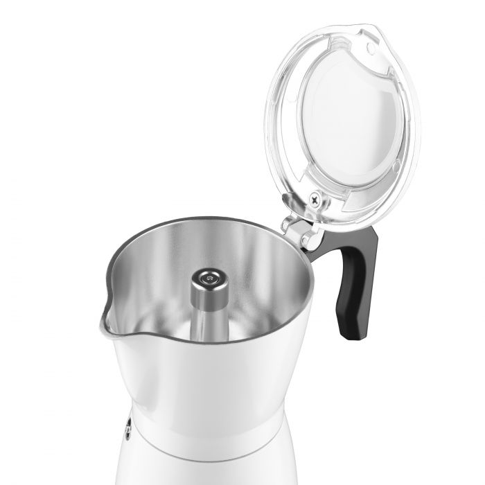 Кавоварка Ardesto електрична гейзерна  0.3л, мелена, білий