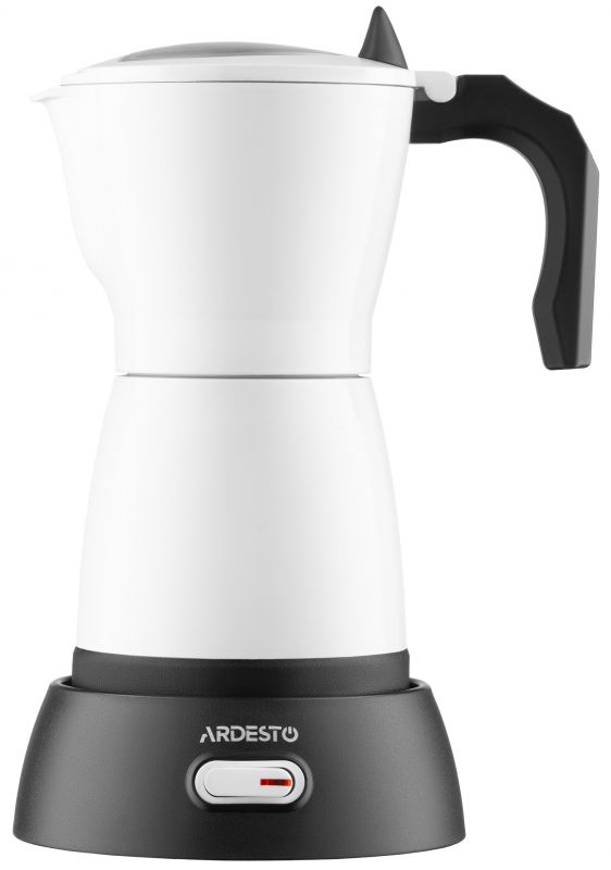 Кавоварка Ardesto електрична гейзерна  0.3л, мелена, білий