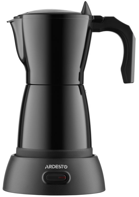 Кавоварка Ardesto електрична гейзерна 0.3л, мелена, чорний