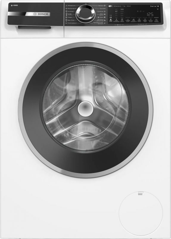 Пральна машина Bosch фронтальна, 11кг, 1400, A, 59см, дисплей, i-DOS, білий