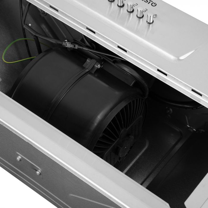 Витяжка ARDESTO вбудована, 52см, 450м3ч, метал, 2х1Вт LED, кнопкове, нерж