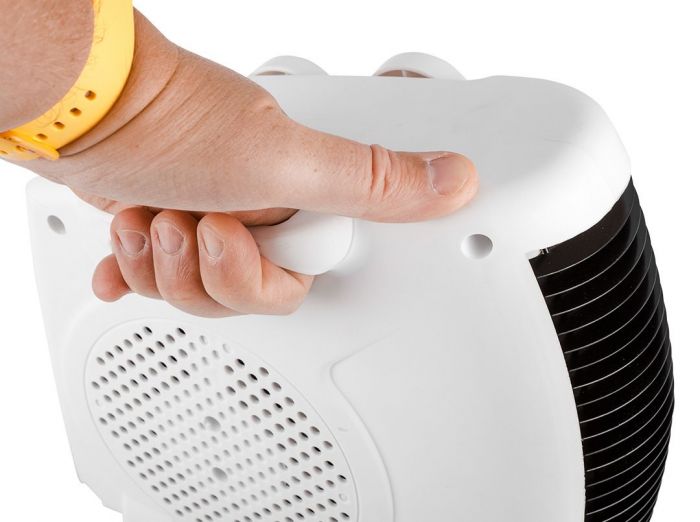 Тепловентилятор електричний Neo Tools, 2кВт, термостат, білий, 1.18кг