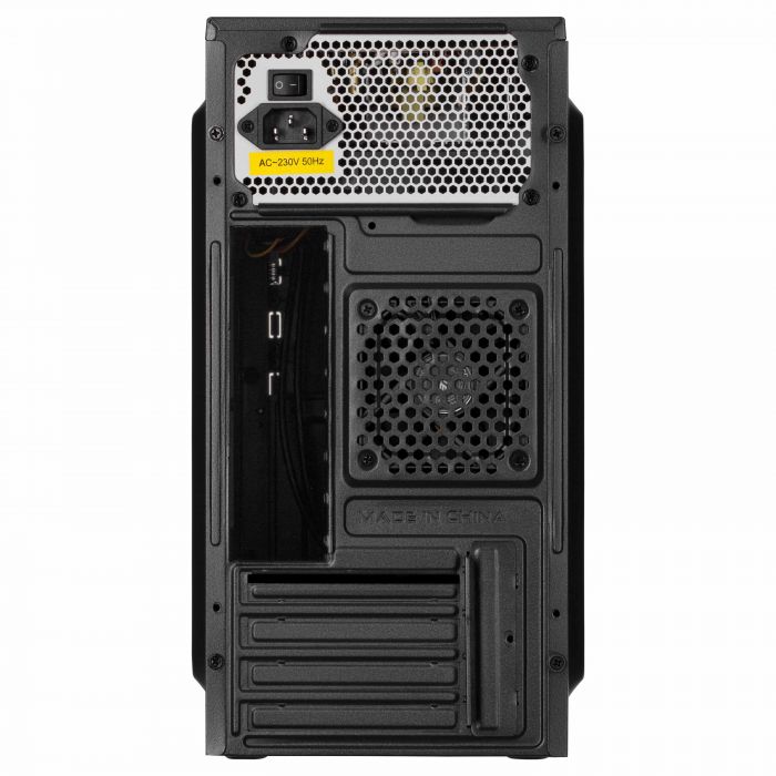 Корпус 2E TeamX TMX04 з БЖ 2E ATX500W, 2xUSB3.0, 1x80мм, VGA 220мм, mATX, чорний
