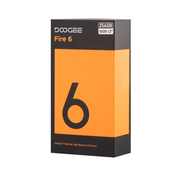 Смартфон Doogee Fire 6 6.56" 6/256ГБ, 2SIM, 10400мА•год, синій (з тепловізором)
