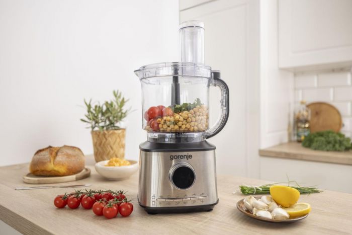 Кухонна машина Gorenje 1500Вт, чаша-пластик, корпус-метал/пластик, чорний