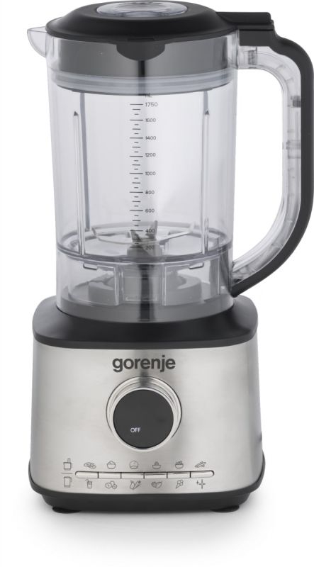 Кухонна машина Gorenje 1500Вт, чаша-пластик, корпус-метал/пластик, чорний