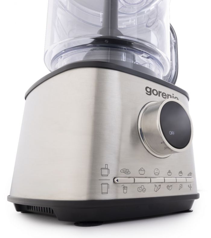 Кухонна машина Gorenje 1500Вт, чаша-пластик, корпус-метал/пластик, чорний