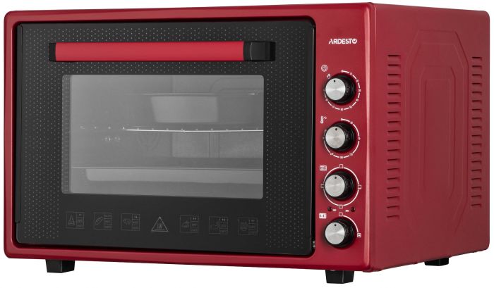 Піч електрична ARDESTO, 70л, 2000Вт, механіч., подвійне скло, рожен, малиновий