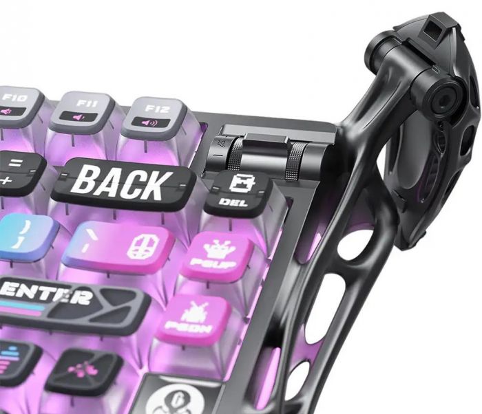 Клавіатура механічна GravaStar Mercury K1 Pro 80keys, GravaStar x Kailh Speedy Mint, BT/WL/USB, cyberpunk