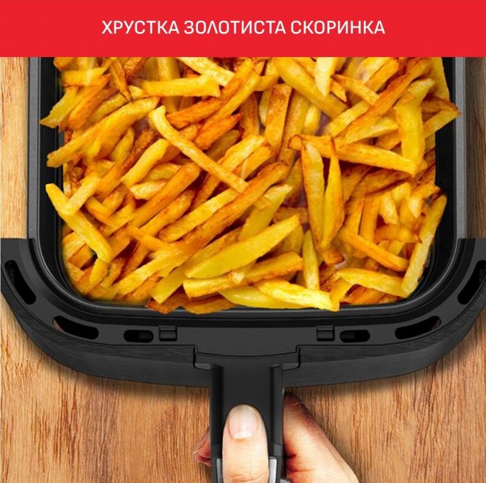 Мультипіч Moulinex EasyFry&Grill Digital, 1550Вт, чаша-4.2л, сенс. керув., пластик, сірий
