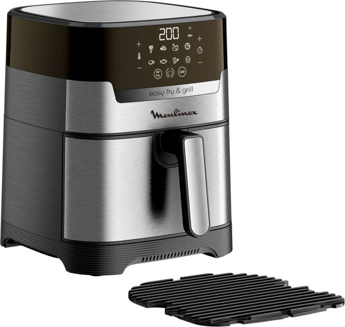 Мультипіч Moulinex EasyFry&Grill Digital, 1550Вт, чаша-4.2л, сенс. керув., пластик, сірий