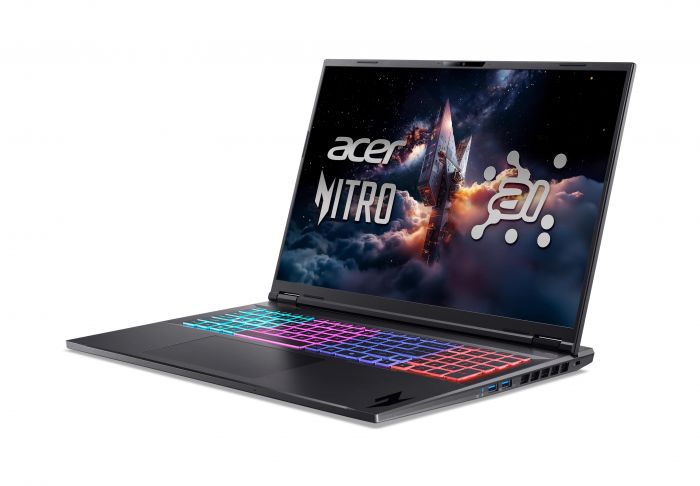 Ноутбук Acer Nitro 18 AN18-61 18" WQXGA IPS, AMD R9-365, 32GB, F2TB, NVD5070Ti-12, Lin, чорний