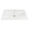 Раковина, умивальник Adamant CERS, штучний камінь, прямокут., з отвором для змішувача, з отвором для переливу, 795x450x158мм, накладний, білий