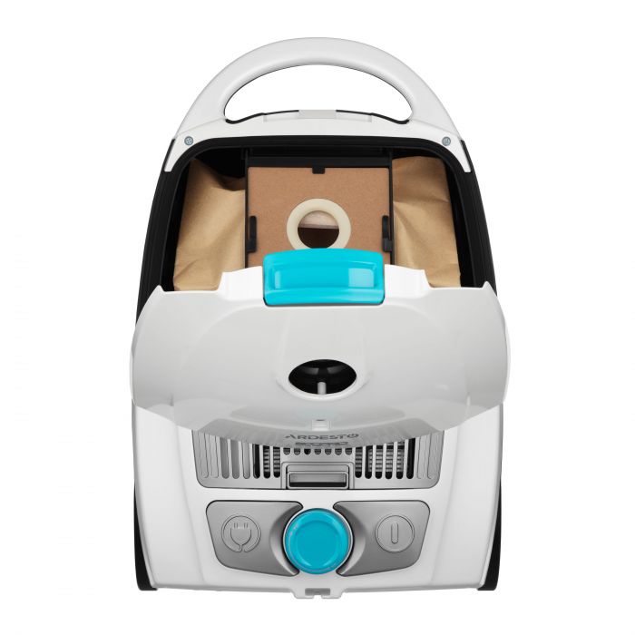 Пилосос ARDESTO мішковий, 800Вт, мішок- 3.5л, HEPA, білий