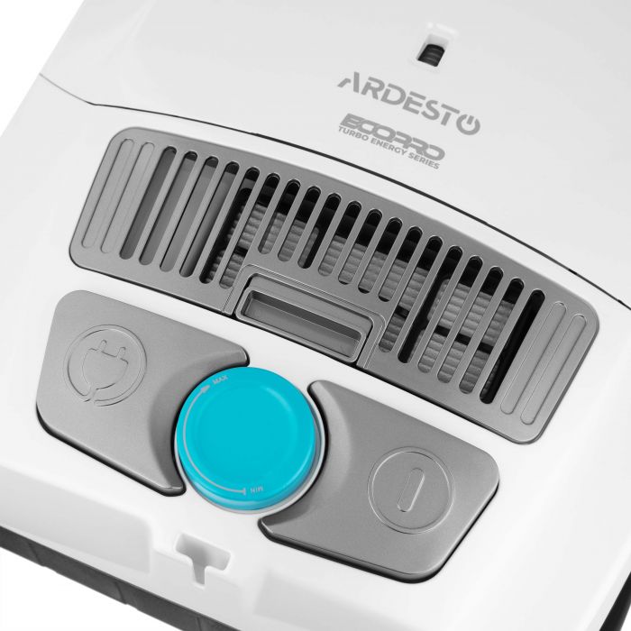 Пилосос ARDESTO мішковий, 800Вт, мішок- 3.5л, HEPA, білий