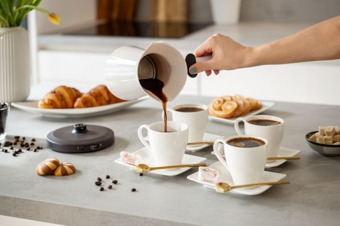 Кавоварка Gorenje електротурка 0.35л, мелена, на 2 чашки, бежевий