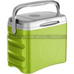 Холодильник дорожній ARDESTO, 2в1, 25л, 220/12В, підігрів 55°C, охолодження 18-20°C, USB-порт, 4.8кг, салатовий