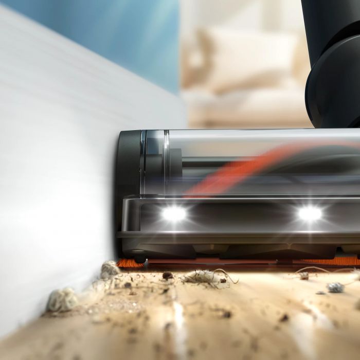 Пилосос Philips безпровідний Complete Series 8000, вологе прибирання, конт пил -0.6л, автон. робота до 80хв, чорно-блакитний