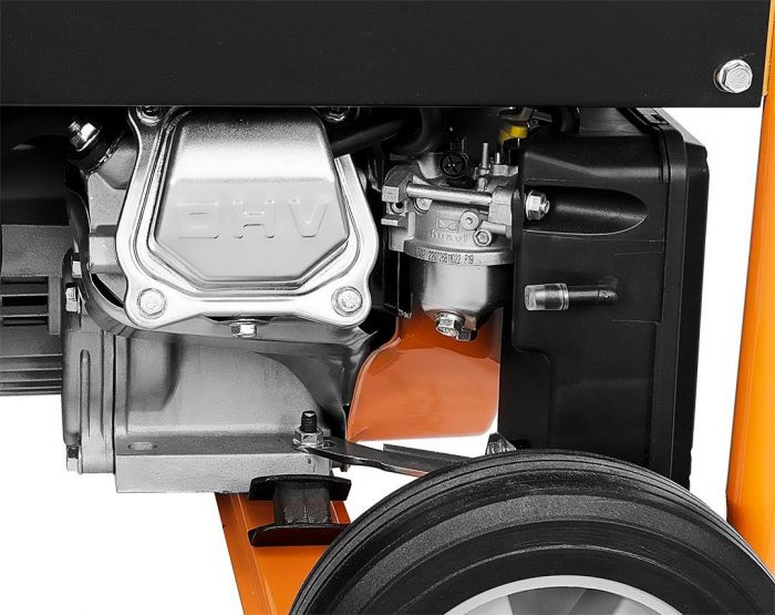 Генератор бензиновий Neo Tools 230В, 2.8/3кВт, електростартер, 45кг + Портативний зарядний пристрій сонячна панель 90-140