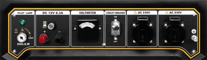 Генератор бензиновий Neo Tools 230В, 2.8/3кВт, електростартер, 45кг + Портативний зарядний пристрій сонячна панель 90-140