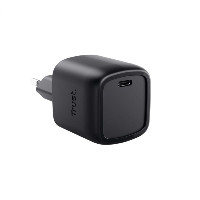 Зарядний пристрій мережевий Trust Maxo 30Вт, GaN, USB-C, PD/PPS, чорний