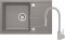 Набір для кухні Deante Leda, гранітна мийка ZRD_S113 + зміш. BOC_S740, сірий металік
